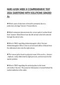NURS 6512N WEEK 8 COMPREHENSIVE TEST 2026 QUESTIONS WITH SOLUTIONS GRADED A&plus;