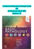 TEST BANK for Robbins Basic Pathology 11th Edition by Vinay Kumar & Abul Abbas &vert; Complete Guide &lpar;Questions & Answers All 24 Chapters&rpar;