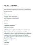 VT 150&period; Anesthesia Questions and Answers100&percnt; Solved