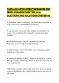 NURS 6521 ADVANCED PHARMACOLOGY FINAL EXAMINATION TEST 2026 QUESTIONS AND SOLUTIONS GRADED A&plus;