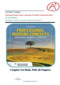 Test Bank Complete&lowbar; Professional Nursing Concepts Competencies For Quality Leadership 6th Edition By Anita Finkelman All Chapters 1-14&vert; Latest Version&vert; Verified Answers&vert; Rated A&plus;