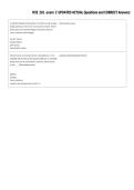 MIE 201 exam 2 UPDATED ACTUAL Questions and CORRECT Answers 
