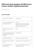 WSET Level 2 Exam Questions with 100&percnt; Correct Answers &vert; Verified &vert; Updated &lpar;Actual Exam&rpar;