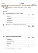 WGU PRE-ASSESSMENT&colon; HEALTHCARE ECOSYSTEMS &lpar;VSC1&rpar;&lpar;PVSC&rpar; &vert; QUESTIONS AND ANSWERS &vert; 2026 UPDATE &vert; WITH COMPLETE SOLUTION