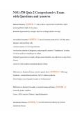 NSG-530 Quiz 2 Comprehensive Exam with Questions and Answers
