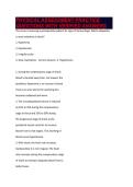 PHYSICAL ASSESSMENT PRACTICE QUESTIONS WITH VERIFIED ANSWERS