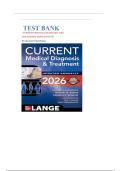 Test Bank For Current Medical Diagnosis And Treatment 2026&comma; 65th Edition By Maxine Papadakis&vert; 9781266135545&vert; All Chapters 1 - 42&vert;LATEST