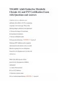 NSG6001 Adult Endocrine Metabolic Chronic AG and FNP Certification Exam with Questions and Answers