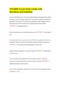 NSG6001 Exam Study Guide with Questions and Solutions