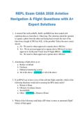 REPL Exam CASA 2026 Aviation  Navigation & Flight Questions with A&plus;  Expert Solutions 