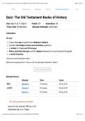 BIBL 104&colon; WEEK 2 Quiz&colon; Quiz&colon; The Old Testament Books of History&colon; BIBL104&colon; Survey of Old and New Testament &lpar;B23&rpar; &vert; LIBERTY UNIVERSITY