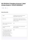 GOL 105 EXAM 2 Questions & Answers &vert; Latest Already Graded A&plus; UPDATE 2025&vert;2026 &excl;&excl;