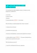 NU 606 Exam with Questions and Verified Answers