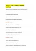 NU606 Exam with Questions and Solutions