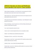APHON Principles of Chemo and Biotherapy Exam &vert; Latest Updated Questions & Verified Answers