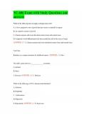 NU-606 Exam with Study Questions and answers