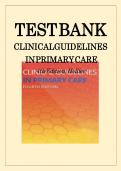 Clinical Guidelines in Primary Care 5th Edition &ndash; Complete Test Bank &lpar;All Chapters&comma; Hollier & Baldridge&rpar;