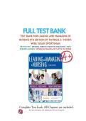 Test Bank for Leading and Managing in Nursing&comma; 8th Edition by Patricia S&period; Yoder-Wise & Susan J&period; Seig &vert; Complete Exam Questions & Answers 
