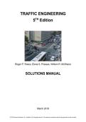 Traffic Engineering Traffic Engineering McShane Solutions Manual &ndash; 2026 Updated