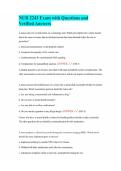 NUR 2243 Exam with Questions and Verified Answers