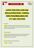 BUNDLED EXAMS&colon;&colon;&colon; OHIO FTC FUNERAL DIRECTING LAWS & RULES ACTUAL 2026 Q&A 100&percnt; PASS