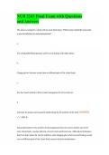 NUR 2243 Final Exam with Questions and Answers