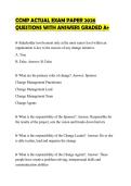CCMP ACTUAL EXAM PAPER 2026 QUESTIONS WITH ANSWERS GRADED A&plus;