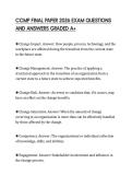 CCMP FINAL PAPER 2026 EXAM QUESTIONS AND ANSWERS GRADED A&plus;