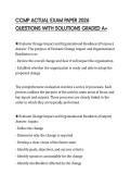 CCMP ACTUAL EXAM PAPER 2026 QUESTIONS WITH SOLUTIONS GRADED A&plus;
