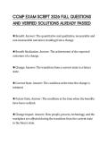 CCMP EXAM SCRIPT 2026 FULL QUESTIONS AND VERIFIED SOLUTIONS ALREADY PASSED
