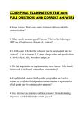 CCMP FINAL EXAMINATION TEST 2026 FULL QUESTIONS AND CORRECT ANSWERS