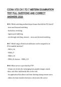 CCNA V7&period;0 CH 1 TO 7 MIDTERM EXAMINATION TEST FULL QUESTIONS AND CORRECT ANSWERS 2026