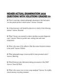 NDAEB ACTUAL EXAMINATION 2026 QUESTIONS WITH SOLUTIONS GRADED A&plus;