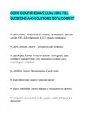CCRC COMPREHENSIVE EXAM 2026 FULL QUESTIONS AND SOLUTIONS 100&percnt; CORRECT