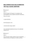 NEHA RS&sol;REHS EXAM 2026 EXAMINATION TEST FULLY SOLVED QUESTIONS