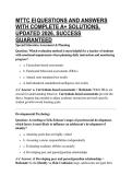 MTTC EI QUESTIONS AND ANSWERS WITH COMPLETE A&plus; SOLUTIONS&comma; UPDATED 2026&comma; SUCCESS GUARANTEED