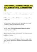 CCRP CERTIFICATION EXAM BUNDLE 2026 FULL QUESTIONS AND ANSWERS GRADED A&plus;