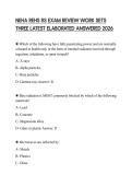 NEHA REHS RS EXAM REVIEW WORK SETS THREE LATEST ELABORATED ANSWERED 2026
