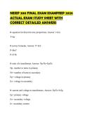 NEIEP 300 FINAL EXAM EXAMPREP 2026 ACTUAL EXAM STUDY SHEET WITH CORRECT DETAILED ANSWERS