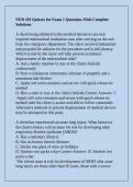 NUR 419 Quizzes for Exam 1 Questions With Complete Solutions