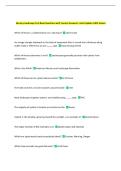 Nursery Landscape Test Bank Questions with Correct Answers&vert; Latest Update