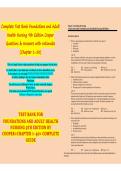Complete Test Bank Foundations and Adult  Health Nursing 9th Edition Cooper  Questions & Answers with rationales  &lpar;Chapter 1-58&rpar; 