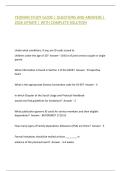 YEOMAN STUDY GUIDE &vert; QUESTIONS AND ANSWERS &vert; 2026 UPDATE &vert; WITH COMPLETE SOLUTION