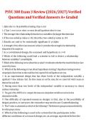 Package deal for PSYC 300 &ndash;  Exam Study Guide&comma; 2026&sol;2027 &ndash; Questions with 100&percnt; Verified Answers