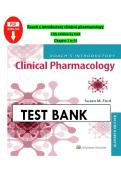 Roach&rsquo;s Introductory Clinical Pharmacology &lpar;11th Edition&rpar; by Susan M&period; Ford & Sally S&period; Roach &ndash; Complete Test Bank with Exam Questions and Rationales