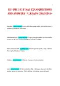 KU -JMC 101 FINAL EXAM QUESTIONS AND ANSWERS &vert; ALREADY GRADED A&plus;