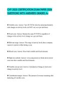 CVP 2025 CERTIFICATION EXAM PAPER 2026 QUESTIONS WITH ANSWERS GRADED A&plus;