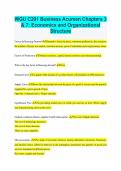 WGU C201 Business Acumen Chapters 3 Questions and Answers 100