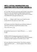 NETA 3 ACTUAL EXAMINATION 2026 QUESTIONS WITH SOLUTIONS GRADED A&plus;
