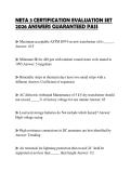 NETA 3 CERTIFICATION EVALUATION SET 2026 ANSWERS GUARANTEED PASS